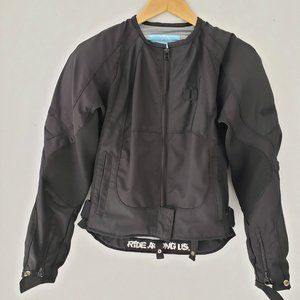 Ladies Icon Merc XS Motorcycle Jacket - Black